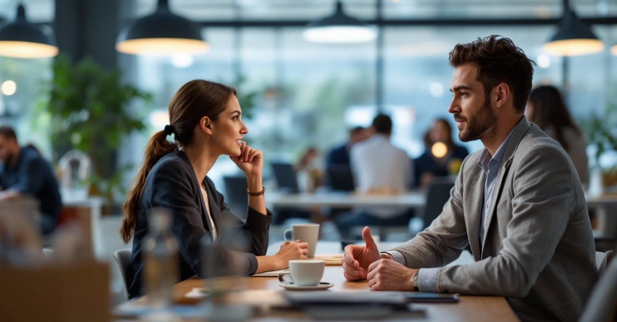 Leclerc recrutement : employé en entretien d'embauche dans un supermarché moderne